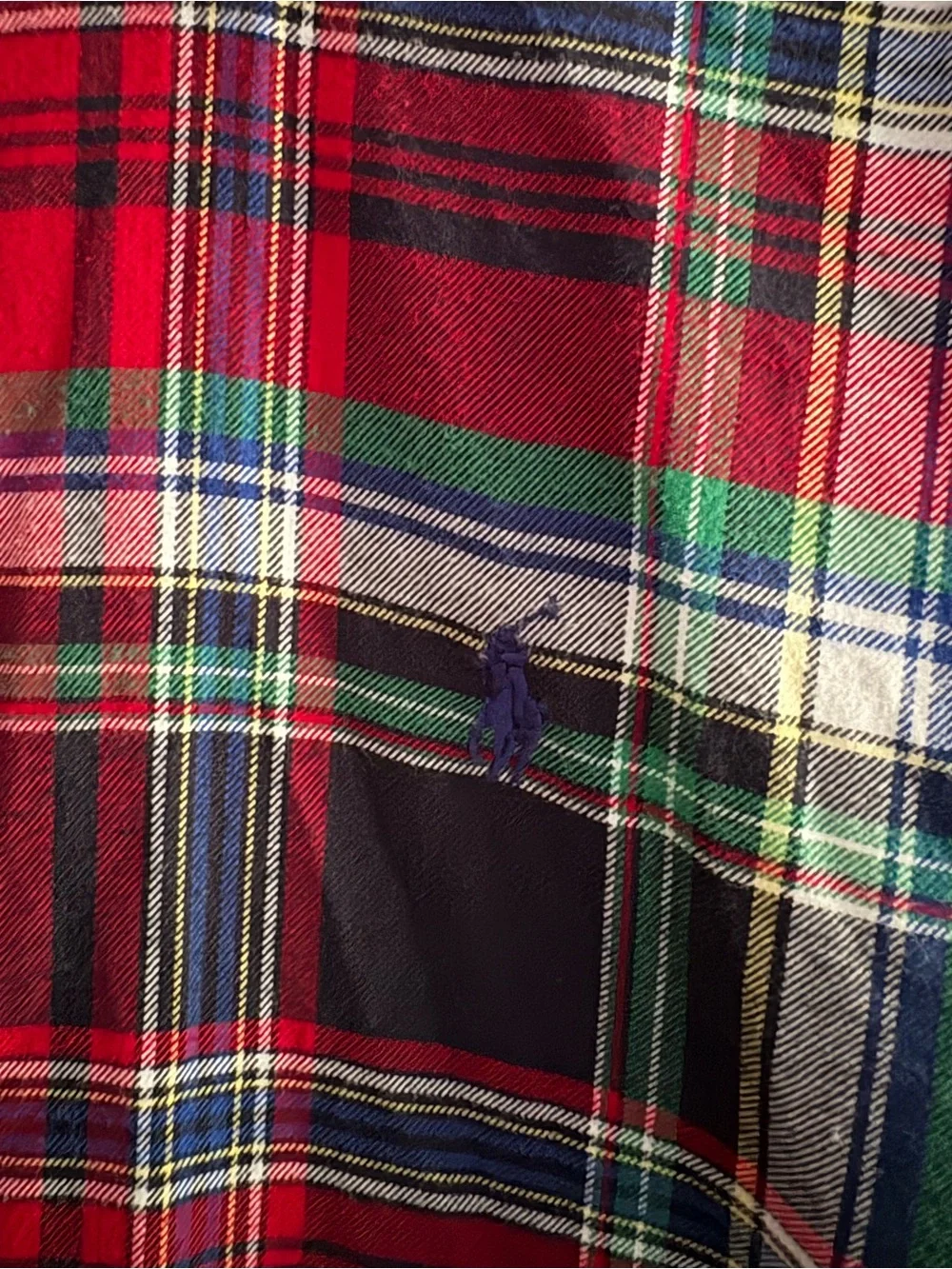 Ralph Lauren Boys Plaid Long Sleeve cotton Button Up Shirt Size XL 18-20
